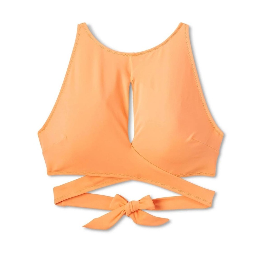 Shade & Shore Women's High Neck Cut Out Underwire Bikini Top 32B